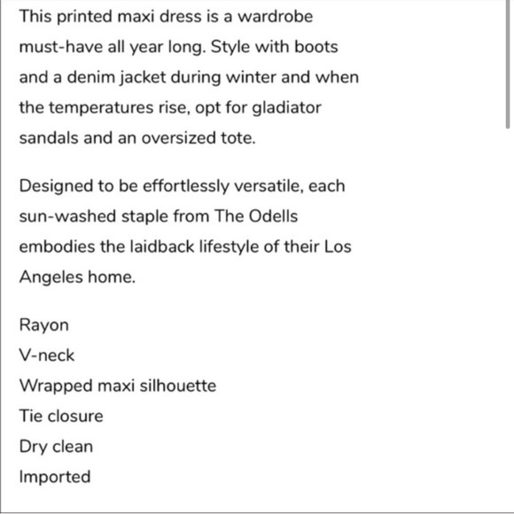 The Odells - Cotton Wrap Dress main image 1